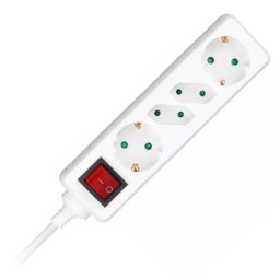 Prelungitor cu intrerupator V-Tac 8770 4 prize 1.5m Alb