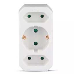 Adaptor priza V-Tac 8804 3 prize 16A max 3500W Alb