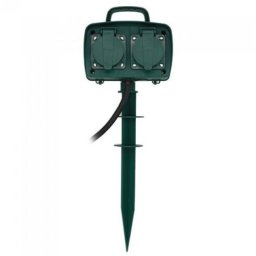 Prelungitor de exterior cu tarus V-Tac 8810 4 prize 16A max Verde