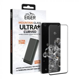 Folie protectie Eiger Sticla 3D Ultra + Case Friendly pentru Samsung Galaxy S20 Ultra Clear Black