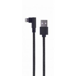 Cablu de date Gembird CC-USB2-AMLML-0.2M Angled 8-pin USB 0.2 m Black