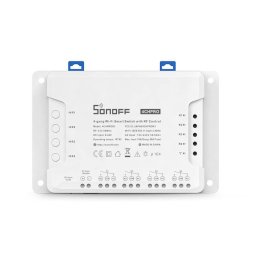 Intrerupator Smart Sonoff 4CH PRO R3 Control Vocal si prin Aplicatie WiFi Alb