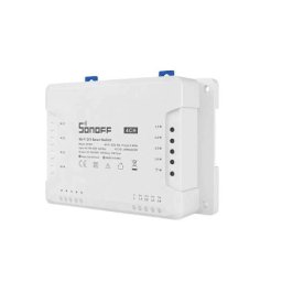 Intrerupator Sonoff 4CH R3, Control vocal si prin aplicatie, WiFi, Alb