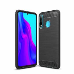 Husa OEM Carbon pentru Huawei P30 Lite Black