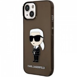 Husa Karl Lagerfeld IML pentru Apple iPhone 14 Plus Black Clear