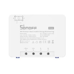Comutator SMART Sonoff POWR3 Releu WiFi 25A Monitorizare Consum Electric Control Aplicatie si Vocal Alb