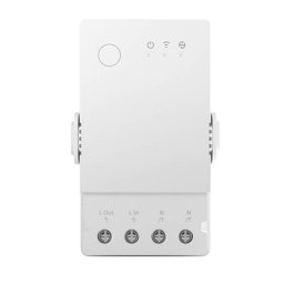Intrerupator Sonoff TH Origin, Releu 20A Wifi cu functie de masurare a temperaturii si umiditatii THR320, Alb