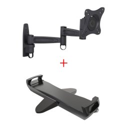 Suport Tableta Perete Multibrackets 3299 si Blackmount PAD29-01 Securizat Rotabil 360grade Negru