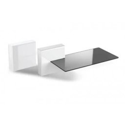 Suport De Perete Audio-Video Meliconi Ghost Cube Shelf Acoperire Cabluri Cu Rafturi Alb
