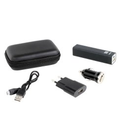 Set Accesorii Telefon Mobil Clip Sonic TEA148 Baterie USB AC Incarcator Masina Negru