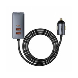 Incarcator Auto Baseus Share Together 120W 3A 2 x USB-A - 1 x USB-C Gri CCBT-B0G
