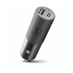 Incarcator Auto 3MK HyperCharger 100W 5A 1 x USB-A - 1 x USB-C Argintiu
