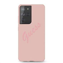 Husa Guess Silicone Vintage Samsung Galaxy S21 Plus Roz