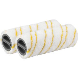 Set Karcher 2 Perii De Curatat FC5 Pentru Aspirator De Spalare Microfibra 200g Alb/Galben