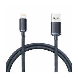 Cablu Date/Incarcare Baseus USB-A - Lightning Crystal Shine 20W 1.2m Negru