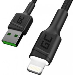 Cablu Date/Incarcare Green Cell Lightning 2.0m Negru