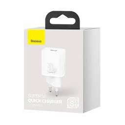 Incarcator Retea Baseus Super Si Quick Charger 1C 30W USB-C Alb