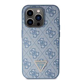 Husa Guess GUHCP15LP4TDSCPB compatibila cu iPhone 15 Pro, Crossbody 4G Metal Logo, Albastru