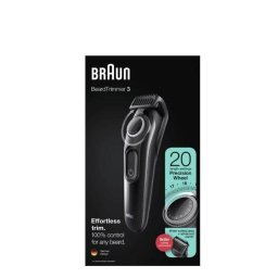 Aparat Tuns Barba Braun Inox Acumulator Autonimie 50min Negru