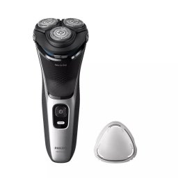 Aparat Ras Philips Shaver Seria 3000 Fara Fir Sistem Lame PowerCut 27 Lame AscuÅ£ire AutomatÄ Capete Flexibile 5D 60min Negru/Argintiu