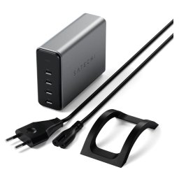 Incarcator Satechi 165W USB-C 4-PORT PD GAN Charger Negru