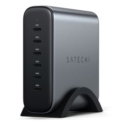 Incarcator Satechi 200W USB-C 6-PORT GAN CHARGER Gri