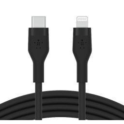Cablu Incarcare Belkin BOOST CHARGE Flex Silicone USB-C Lightning Black