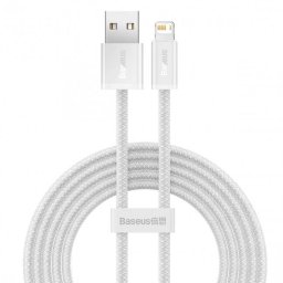 Cablu Date Baseus USB - Lightning Dynamic 2.4A 1m Alb