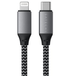 Cablu Incarcare Satechi USB-C Lightning 25cm Gri