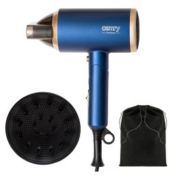Uscator Par CAMRY 1800W 2 Niveluri Viteza 2 Trepte Temperatura 1.8m 220-240V 50/60Hz Albastru/Auriu