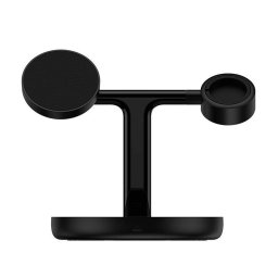 Incarcator Baseus Swan, Compatibila MagSafe, Wireless Charge, 15W, Cablu USB-C 1m inclus, Negru