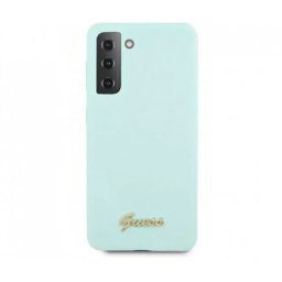 Husa Cover Guess Silicon Metal Logo Samsung Galaxy S21 Plus Menta