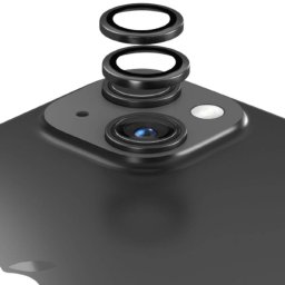 Folie protectie Devia Sticla Camera Peak Series pentru iPhone 15 / 15 Plus pachet de 2 buc Negru
