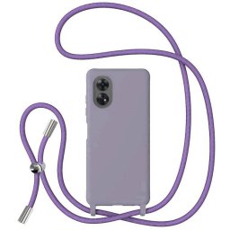 Husa Lemontti Silicon cu Snur pentru Oppo Reno 8T Mov
