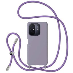 Husa Lemontti Silicon cu Snur pentru Oppo Reno 8T Portocaliu