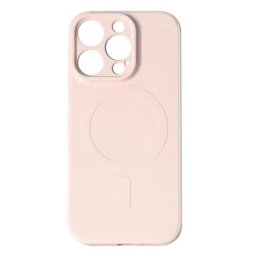 Husa Lemontti Silicon pentru iPhone 15 Pro MagSafe Roz