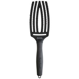 Perie OLIVIA GARDEN ID1733 Finger Brush Black cu Tepi Dubli din Nylon