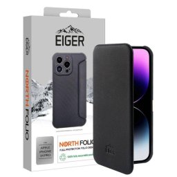 Husa Eiger North Folio Case pentru iPhone 14 Pro Negru