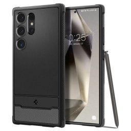 Husa Spigen Rugged Armor Neagra ACS07286 pentru Samsung Galaxy S24 Ultra S928