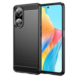 Husa Lemontti Carbon Case Flexible pentru Oppo A98 Negru