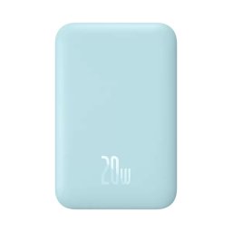 Baterie Externa Baseus Magnetic Mini Wireless 6000 mAh Incarcare rapida 20W cablu USB-C inclus Albastru