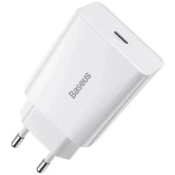 Incarcator Retea Baseus Speed Mini Fast Charger 20W USB-C 3A Alb