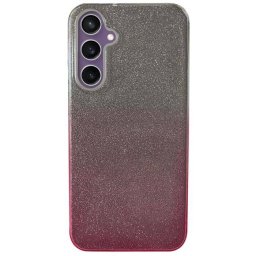 Husa Lemontti Shining pentru Samsung Galaxy S23 FE Transparent / Roz