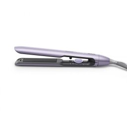 Placa de Indreptat Parul Philips Seria 7000 BHS742/00 Tehnologie ThermoShield Placi Infuzate cu Ulei de Argan 230gradeC 12 Setari Temperatura 30sec Violet Metalizat
