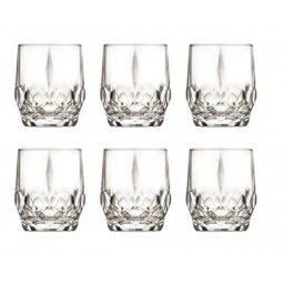 Set 6 Pahare Whisky Alkemist RCR Cristal Ideale Pentru Whisky Lichior si Cocktail-uri 35cl Transparent