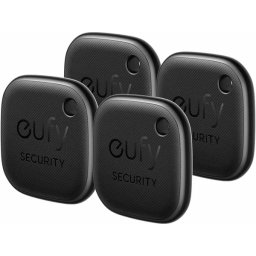Set eufy 4 Security SmartTrack Link Compatibil iOS Rezistent la Apa Negru