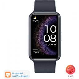 Smartwatch Huawei Watch FIT SE Stia-B39 Curea Silicon Starry Black 55020BEG