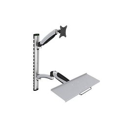 Suport Monitor si Tastatura Digitus DA-90354 de Perete Universal 17 - 27inch Max 6kg Argintiu