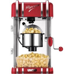 Aparat de Popcorn Unold Retro 300W Rosu-Transparent