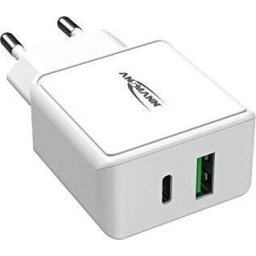 Incarcator Ansmann Home Charger HC218PD, charger (white, Power Delivery & Quick Charge)